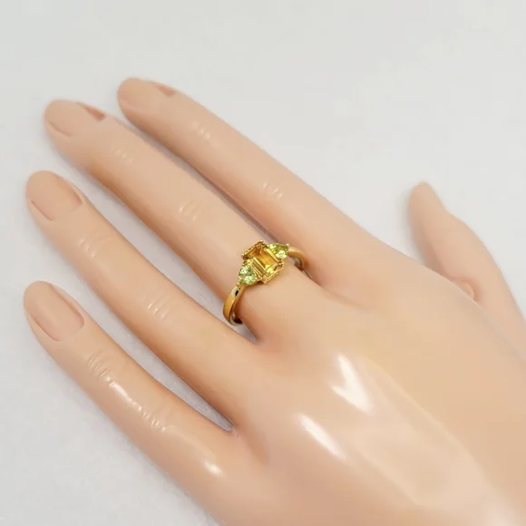 14k Filled Citrine & Peridot Ring - Picture 9 of 12